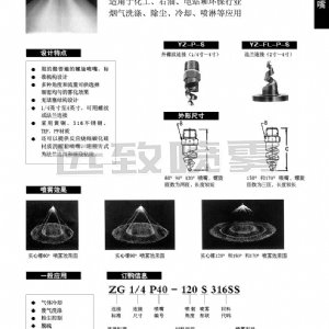 螺旋型實心錐形噴嘴-P/S系列