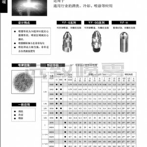 窄角沖擊型實(shí)心錐形噴嘴